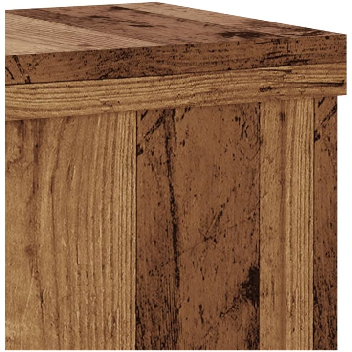 Växtställ 2 st åldrat trä konstruerat trä vidaXL 10 x 10 x 18 cm – bild 8