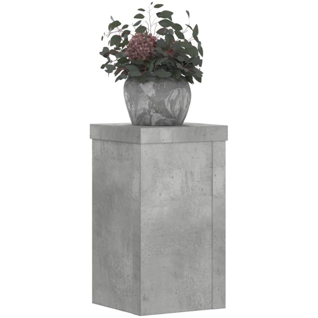 Växtställ 2 st betonggrå konstruerat trä vidaXL 10 x 10 x 18 cm – bild 3
