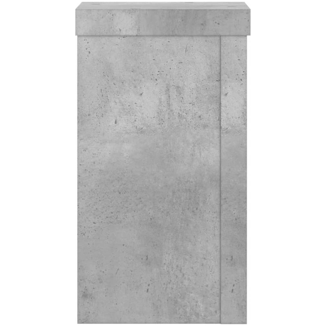 Växtställ 2 st betonggrå konstruerat trä vidaXL 10 x 10 x 18 cm – bild 5