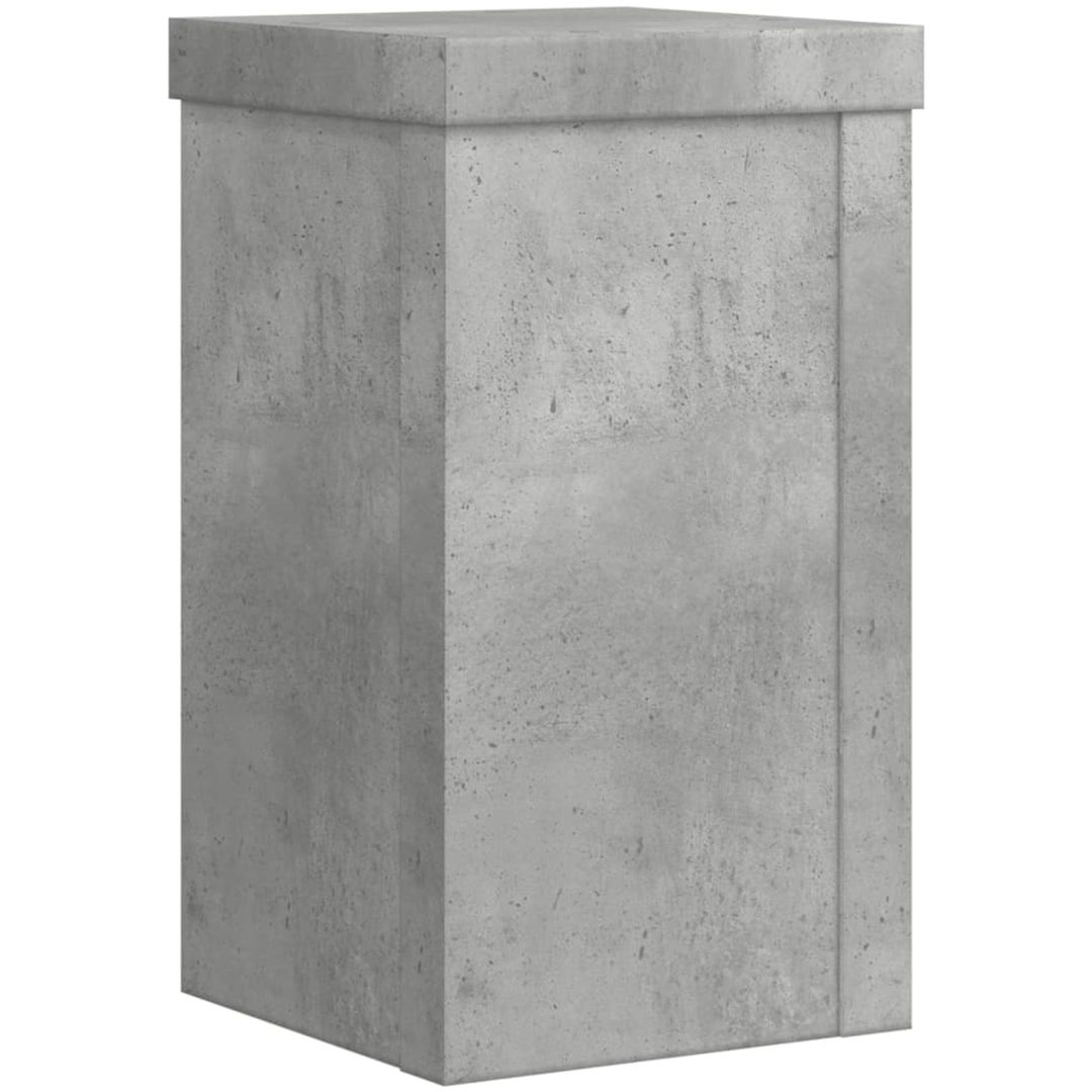 Växtställ 2 st betonggrå konstruerat trä vidaXL 10 x 10 x 18 cm – bild 7