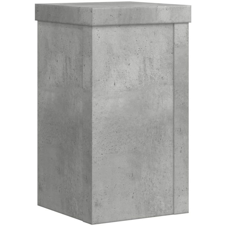 Växtställ 2 st betonggrå konstruerat trä vidaXL 10 x 10 x 18 cm – bild 7
