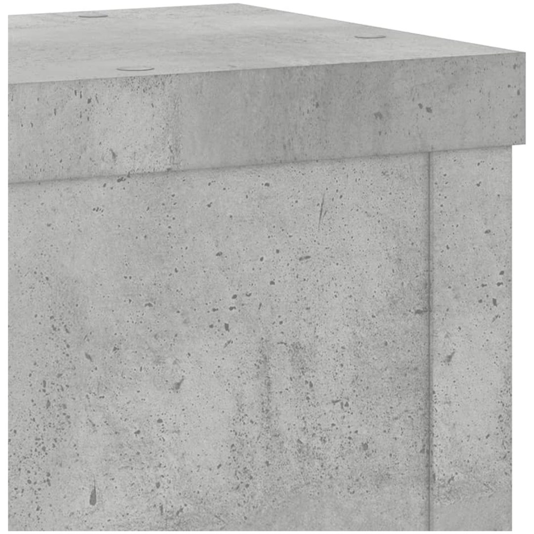 Växtställ 2 st betonggrå konstruerat trä vidaXL 10 x 10 x 18 cm – bild 8