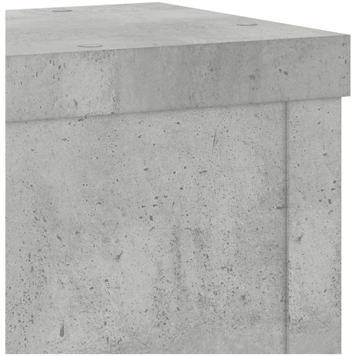 Växtställ 2 st betonggrå konstruerat trä vidaXL 10 x 10 x 18 cm – bild 8