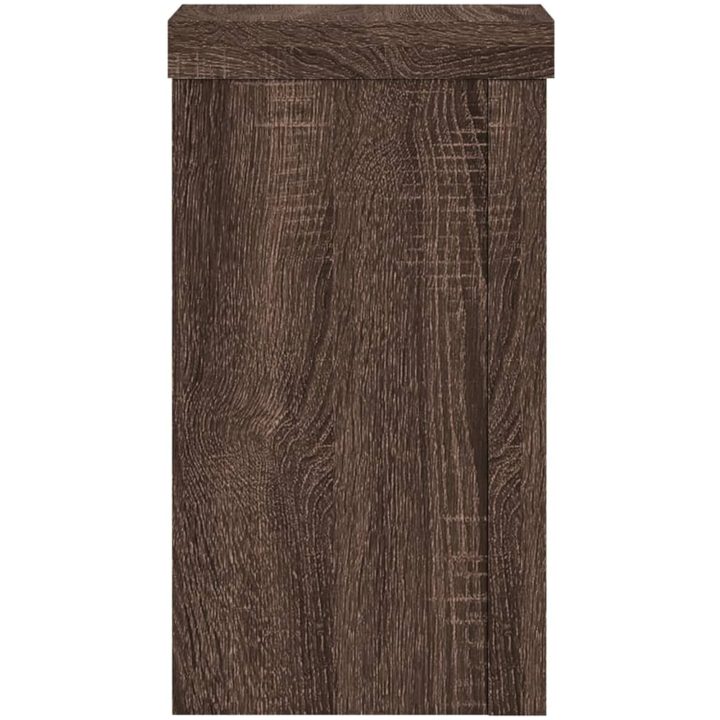 Växtställ 2 st brun ek konstruerat trä vidaXL 10 x 10 x 18 cm – bild 5