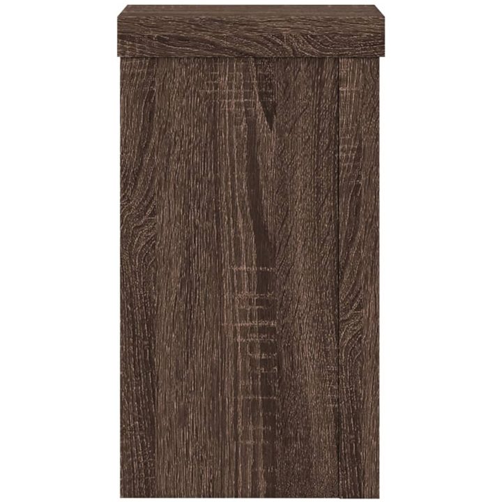 Växtställ 2 st brun ek konstruerat trä vidaXL 10 x 10 x 18 cm – bild 6