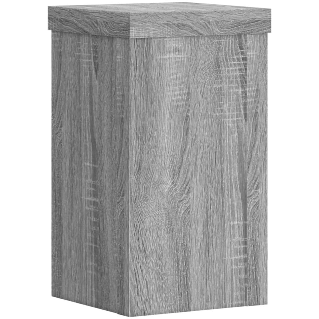 Växtställ 2 st grå sonoma konstruerat trä vidaXL 10 x 10 x 18 cm – bild 4