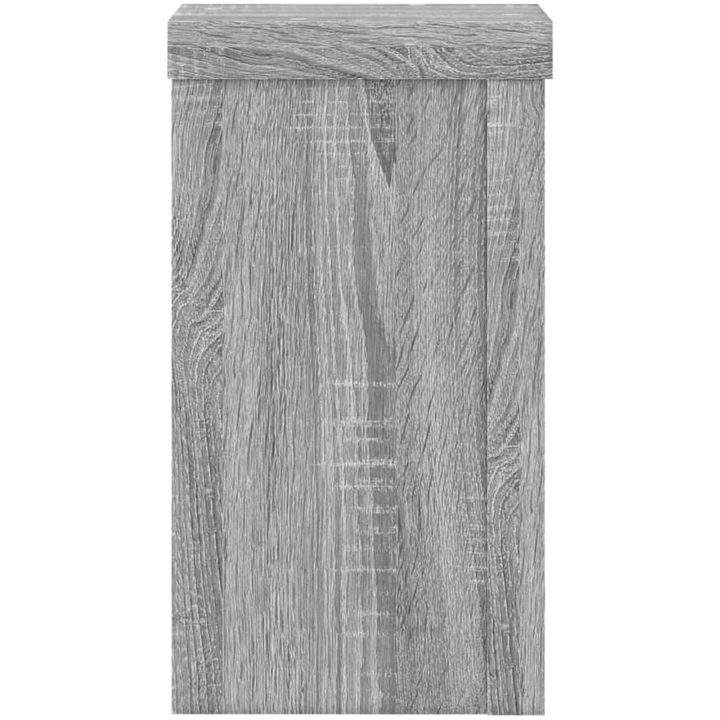 Växtställ 2 st grå sonoma konstruerat trä vidaXL 10 x 10 x 18 cm – bild 5