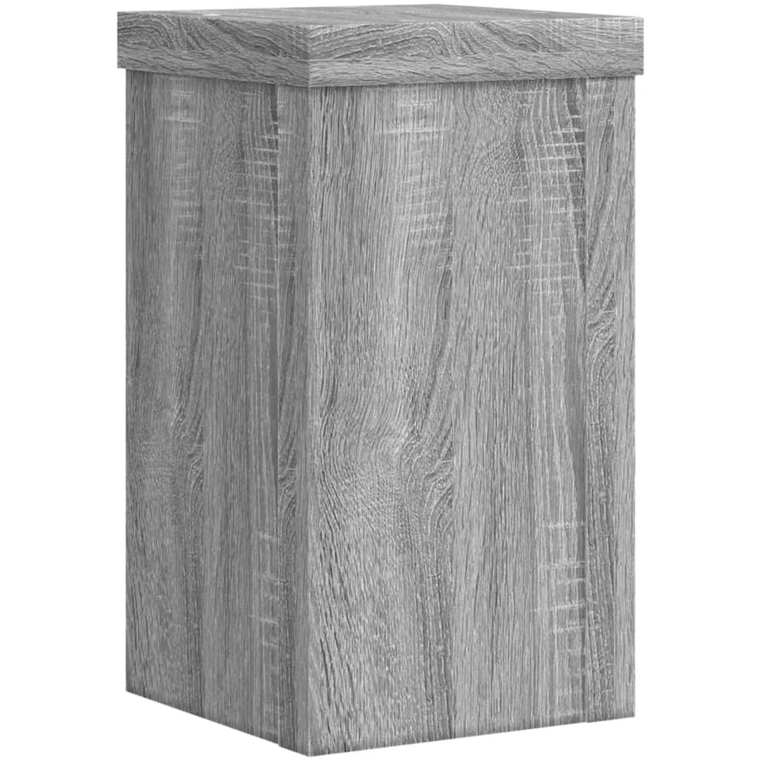 Växtställ 2 st grå sonoma konstruerat trä vidaXL 10 x 10 x 18 cm – bild 7