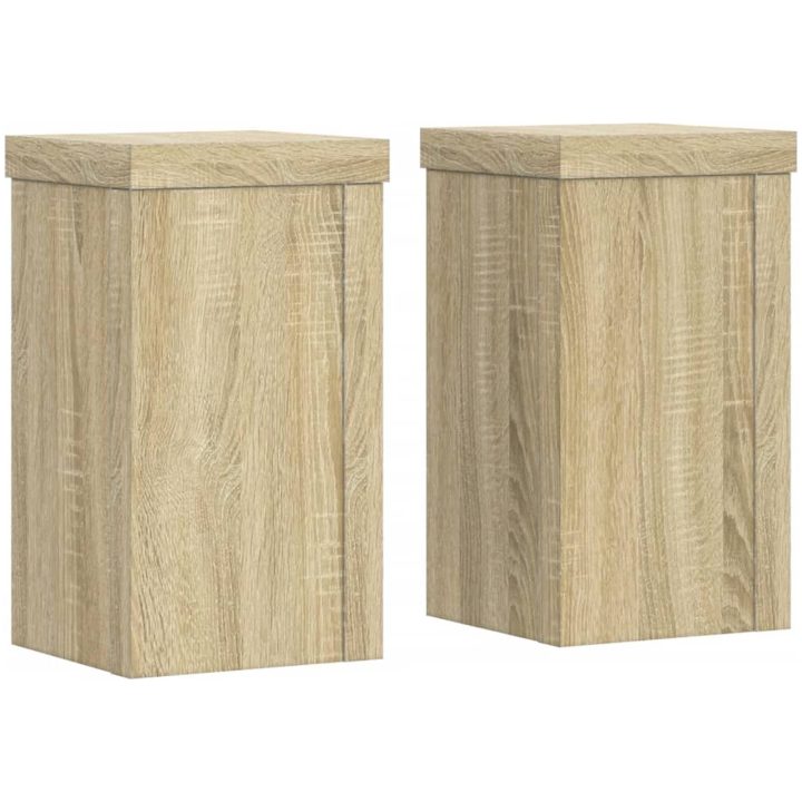 Växtställ 2 st sonoma ek konstruerat trä vidaXL 10 x 10 x 18 cm – bild 2