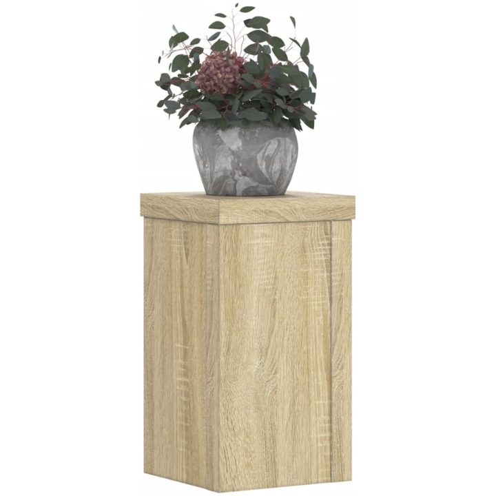 Växtställ 2 st sonoma ek konstruerat trä vidaXL 10 x 10 x 18 cm – bild 3