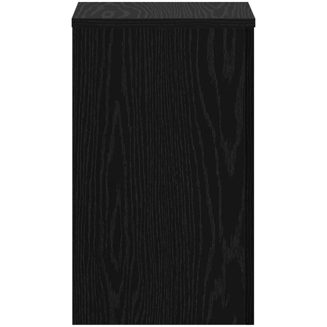 Växtställ 2 st Svart Ek Konstruerat trä vidaXL 30 x 30 x 50 cm – bild 7