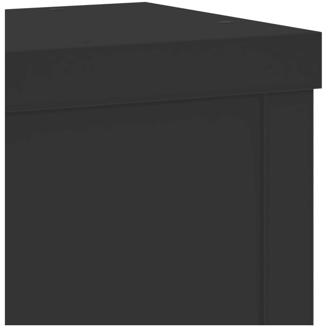 Växtställ 2 st svart konstruerat trä vidaXL 10 x 10 x 18 cm – bild 8