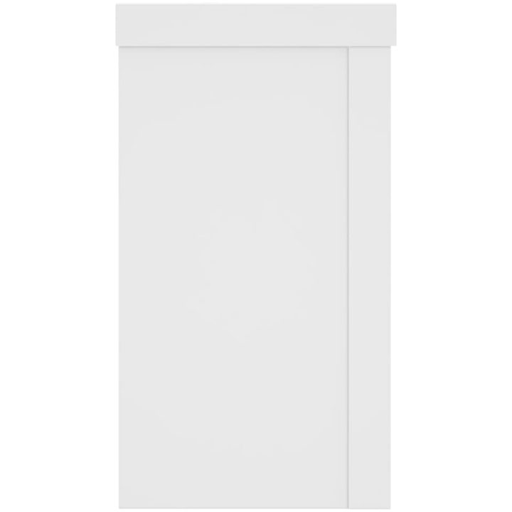 Växtställ 2 st vit konstruerat trä vidaXL 10 x 10 x 18 cm – bild 5