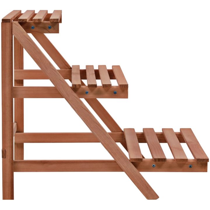 Växtställ 3 nivåer cedarträ vidaXL 48 x 45 x 40 cm – bild 2