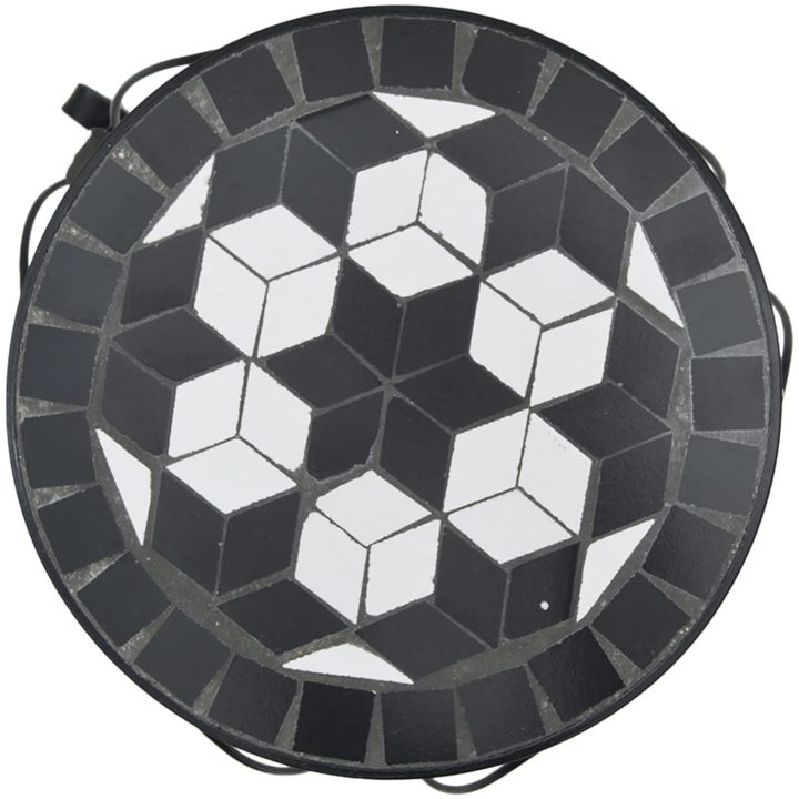 Växtställ 3 st svart och vit keramik vidaXL 26 x 35 cm – bild 5