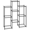 Växtställ 83x25x100 cm svart järn vidaXL – miniatyr 2