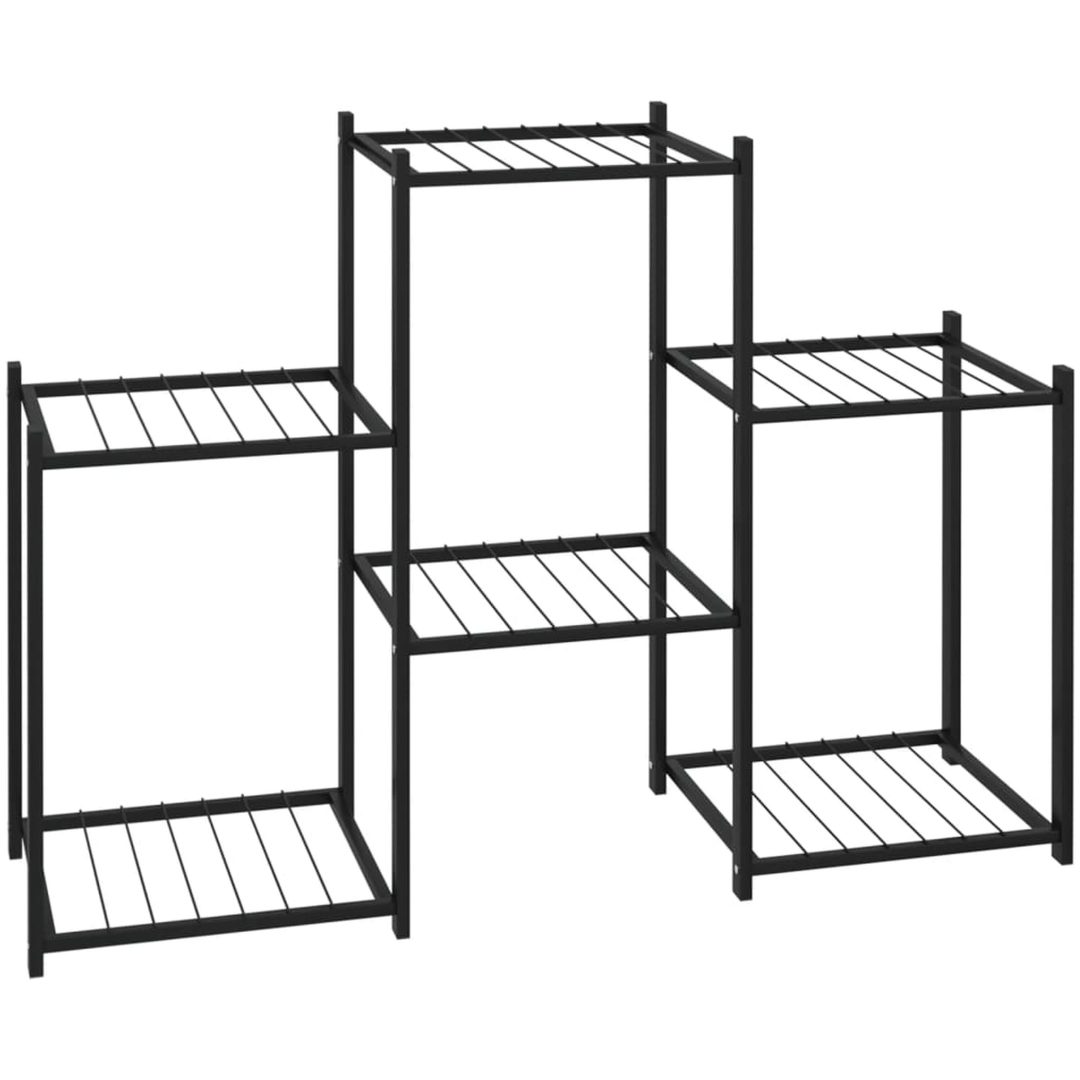 Växtställ 83x25x60 cm svart järn vidaXL – bild 2