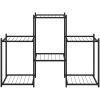 Växtställ 83x25x60 cm svart järn vidaXL – miniatyr 3