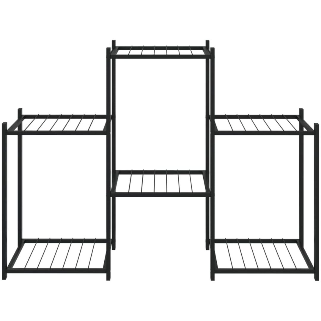 Växtställ 83x25x60 cm svart järn vidaXL – bild 3
