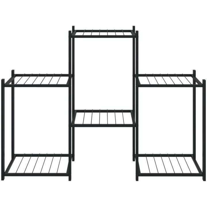 Växtställ 83x25x60 cm svart järn vidaXL – bild 3