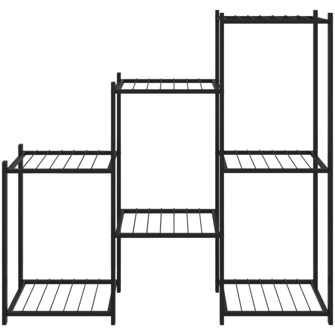 Växtställ 83x25x80 cm svart järn vidaXL – bild 3