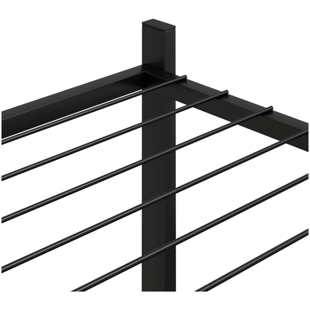 Växtställ 83x25x80 cm svart järn vidaXL – bild 5