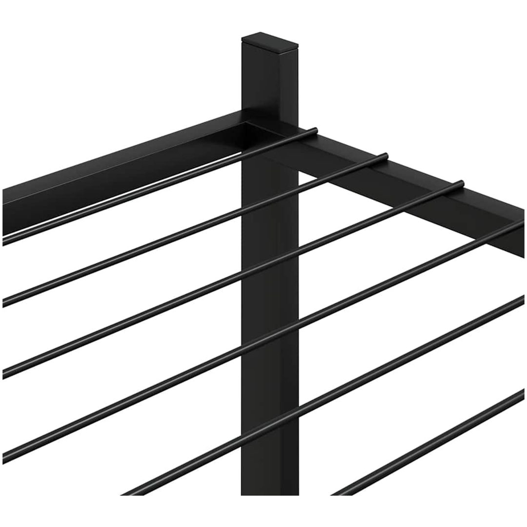 Växtställ 83x25x80 cm svart järn vidaXL – bild 8