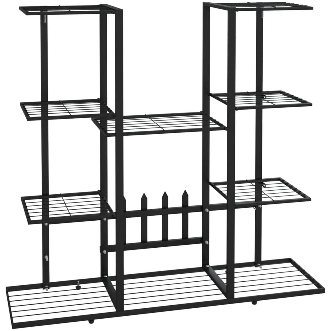 Växtställ 94,5x25x89 cm svart järn vidaXL – bild 2