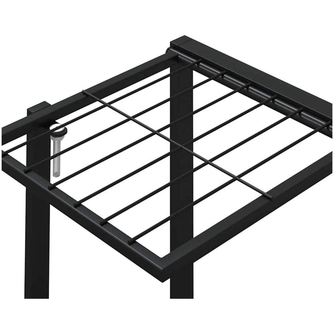Växtställ 94,5x25x89 cm svart järn vidaXL – bild 8