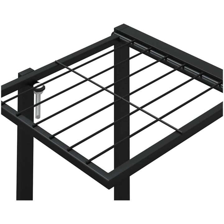 Växtställ 94,5x25x89 cm svart järn vidaXL – bild 8