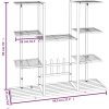 Växtställ 94,5x25x89 cm vit järn vidaXL – miniatyr 7