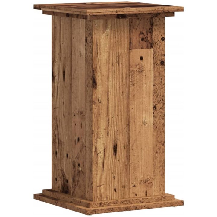 Växtställ åldrat trä konstruerat trä vidaXL 33 x 33 x 60 cm – bild 2