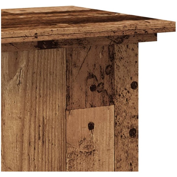 Växtställ åldrat trä konstruerat trä vidaXL 33 x 33 x 60 cm – bild 7
