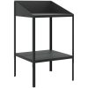 Växtställ antracit galvaniserat stål vidaXL 56.5 x 54.5 x 100 cm – miniatyr 2