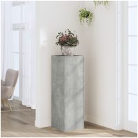 Växtställ betonggrå 33x33x100 cm konstruerat trä vidaXL