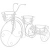 Växtställ cykel vintage stil metall vidaXL – miniatyr 2