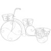 Växtställ cykel vintage stil metall vidaXL – miniatyr 3
