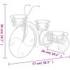 Växtställ cykel vintage stil metall vidaXL – miniatyr 7