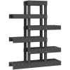 Växtställ grå massiv furu vidaXL 85 x 25 x 109.5 cm – miniatyr 2