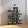 Växtställ grå massiv furu vidaXL 85 x 25 x 109.5 cm – miniatyr 3