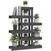 Växtställ grå massiv furu vidaXL 85 x 25 x 109.5 cm – miniatyr 4