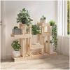 Växtställ massiv furu vidaXL 104.5 x 25 x 77.5 cm – miniatyr 3