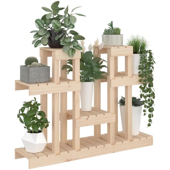 Växtställ massiv furu vidaXL 104.5 x 25 x 77.5 cm – bild 4
