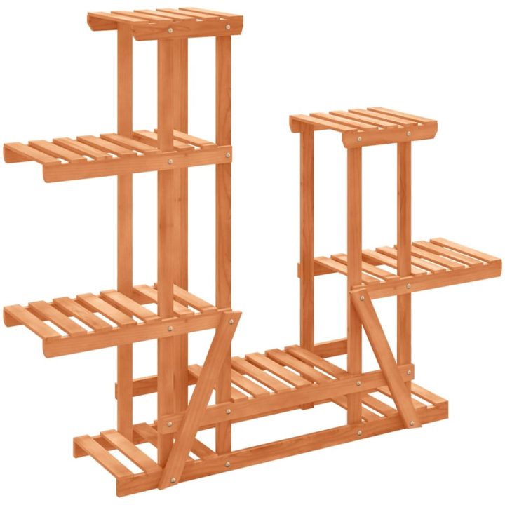 Växtställ massivt granträ vidaXL 95 x 25 x 96 cm – bild 2