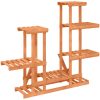 Växtställ massivt granträ vidaXL 95 x 25 x 96 cm – miniatyr 6