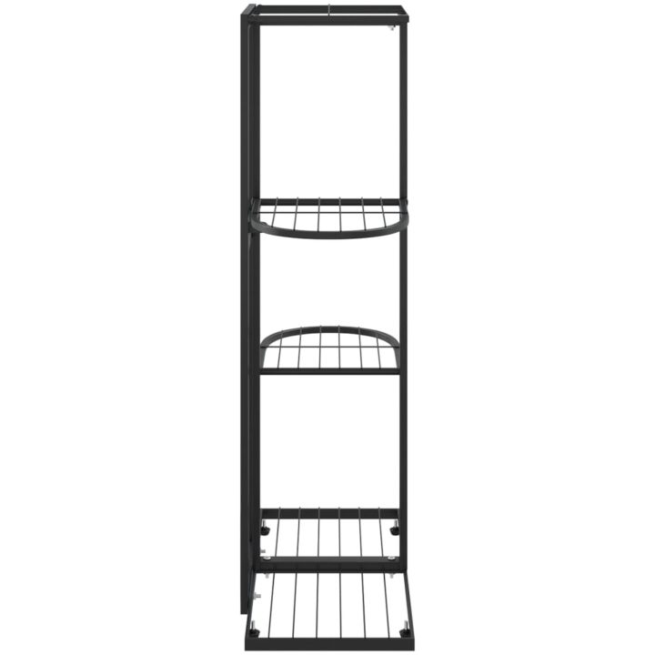 Växtställ med 4 hyllor svart metall vidaXL 43 x 22 x 76 cm – bild 4