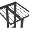 Växtställ med 4 hyllor svart metall vidaXL 43 x 22 x 76 cm – miniatyr 6