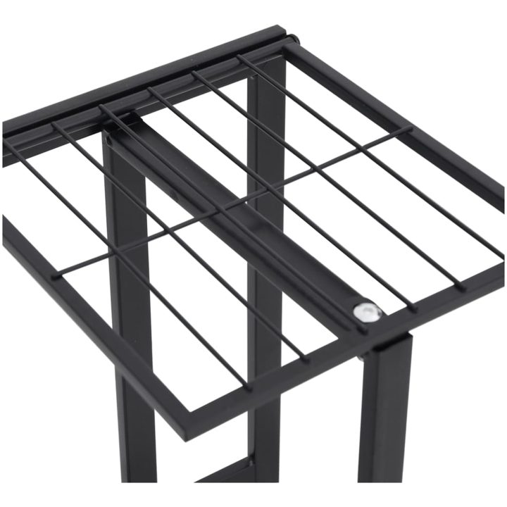 Växtställ med 4 hyllor svart metall vidaXL 43 x 22 x 76 cm – bild 6