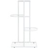 Växtställ med 4 hyllor vit metall vidaXL 43 x 22 x 76 cm – miniatyr 3