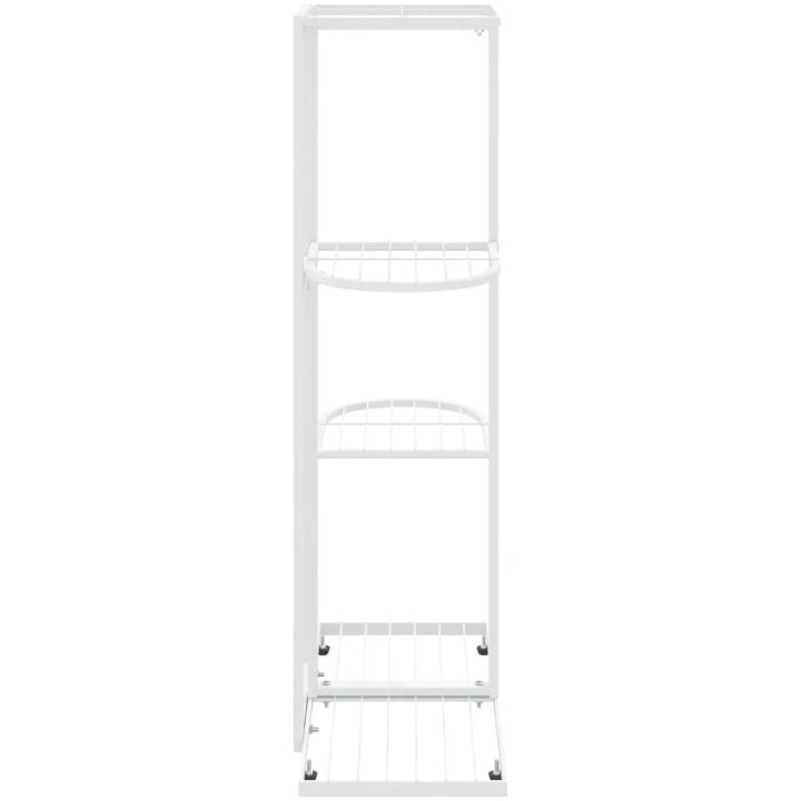Växtställ med 4 hyllor vit metall vidaXL 43 x 22 x 76 cm – bild 4